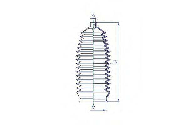 DA SILVA K5350 Пыльник, рулевое управление