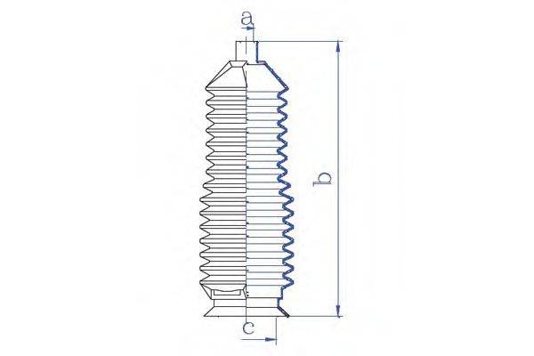 DA SILVA K5395 Пыльник, рулевое управление