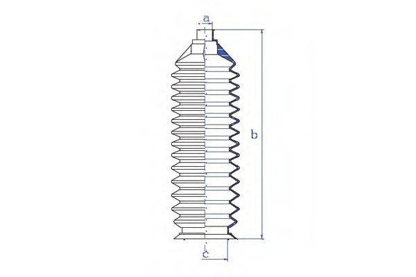 DA SILVA K5411 Пыльник, рулевое управление