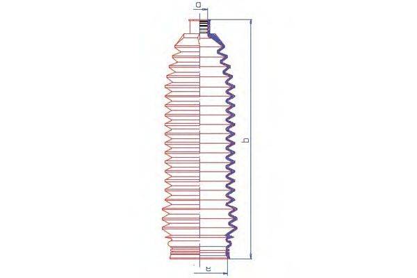 DA SILVA K5474 Пыльник, рулевое управление