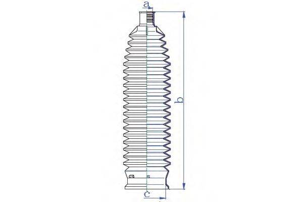 DA SILVA K5495 Пыльник, рулевое управление