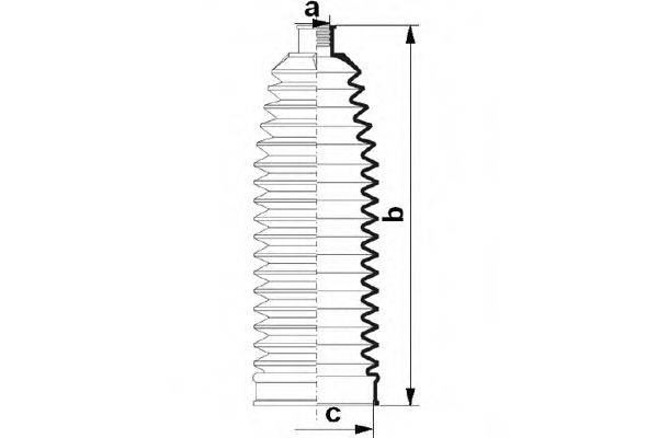 DA SILVA K5505 Пыльник, рулевое управление