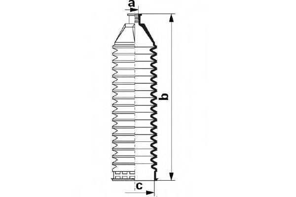 DA SILVA K5519 Пыльник, рулевое управление