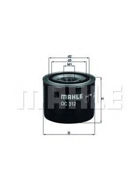 KNECHT OC312 Масляный фильтр