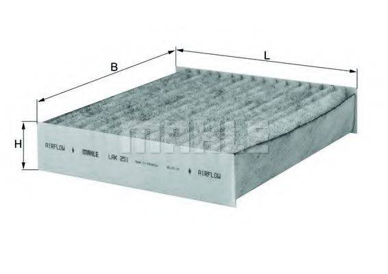 KNECHT LAK251 Фильтр, воздух во внутренном пространстве