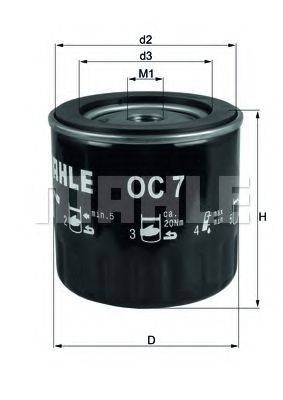 KNECHT OC7 Масляный фильтр