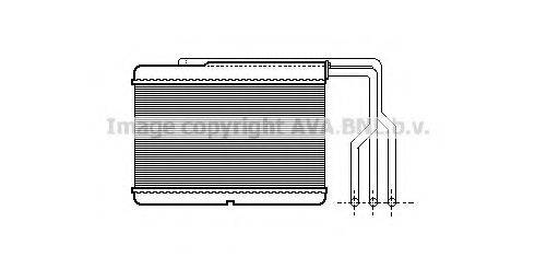 PRASCO BW6157 Теплообменник, отопление салона