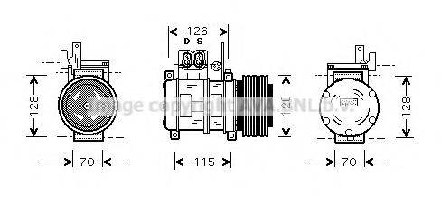 PRASCO BWK073 Компрессор, кондиционер