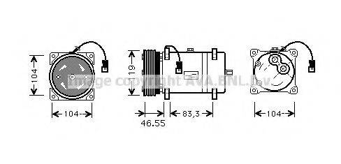 PRASCO CNK161 Компрессор, кондиционер