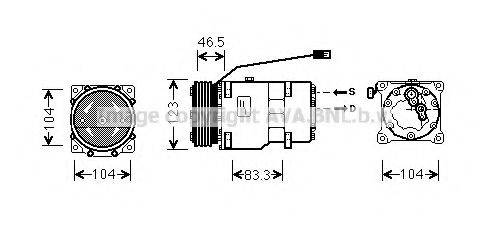PRASCO CNK257 Компрессор, кондиционер