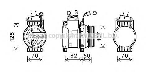 PRASCO CTK041 Компрессор, кондиционер