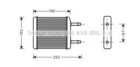PRASCO DW6024 Теплообменник, отопление салона