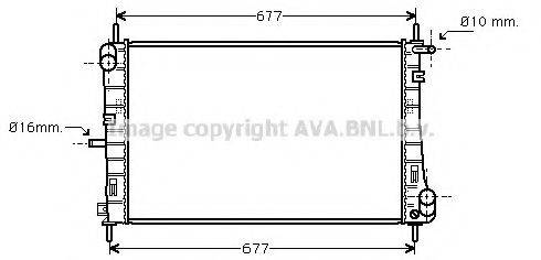 PRASCO FDA2338 Радиатор, охлаждение двигателя