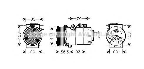 PRASCO FDAK497 Компрессор, кондиционер