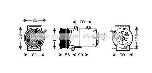 PRASCO FDK416 Компрессор, кондиционер