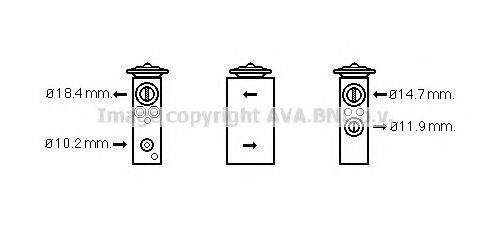 PRASCO FT1378 Расширительный клапан, кондиционер