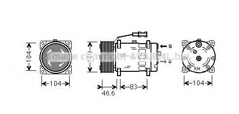 PRASCO MNK061 Компрессор, кондиционер