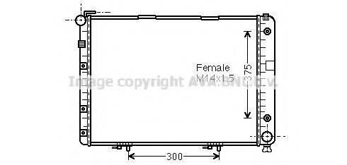 PRASCO MSA2154 Радиатор, охлаждение двигателя