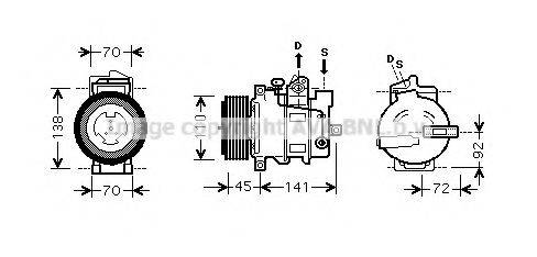 PRASCO MSK433 Компрессор, кондиционер