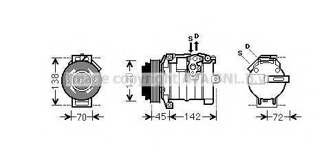 PRASCO MSK574 Компрессор, кондиционер