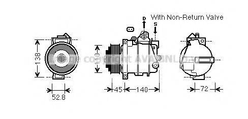 PRASCO MSK587 Компрессор, кондиционер