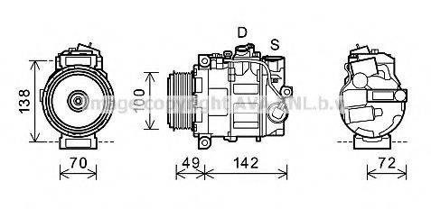 PRASCO MSK602 Компрессор, кондиционер
