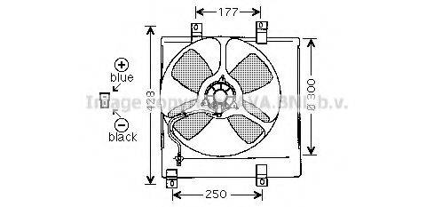 PRASCO MZ7504 Вентилятор, охлаждение двигателя