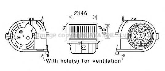 PRASCO RT8589 Электродвигатель, вентиляция салона