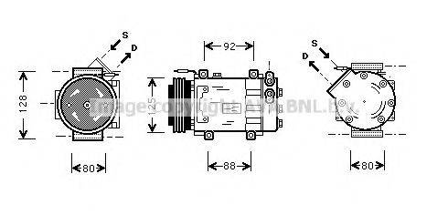 PRASCO RTK039 Компрессор, кондиционер