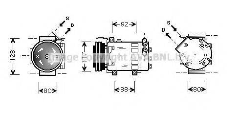 PRASCO RTK285 Компрессор, кондиционер