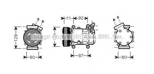 PRASCO RTK401 Компрессор, кондиционер