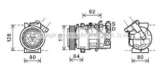 PRASCO RTK492 Компрессор, кондиционер