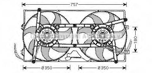 PRASCO VW7504 Вентилятор, охлаждение двигателя
