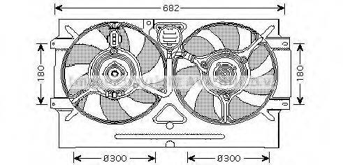 PRASCO VW7518 Вентилятор, охлаждение двигателя