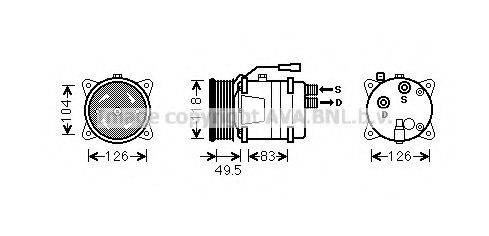 PRASCO VWK303 Компрессор, кондиционер