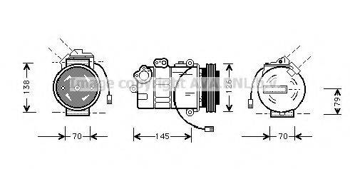 PRASCO AIK011 Компрессор, кондиционер