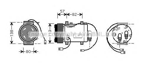 PRASCO AIK143 Компрессор, кондиционер