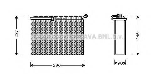 PRASCO ALV022 Испаритель, кондиционер