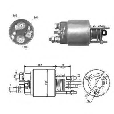 HOFFER 6646048 Тяговое реле, стартер