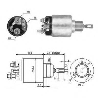 HOFFER 6646064 Тяговое реле, стартер