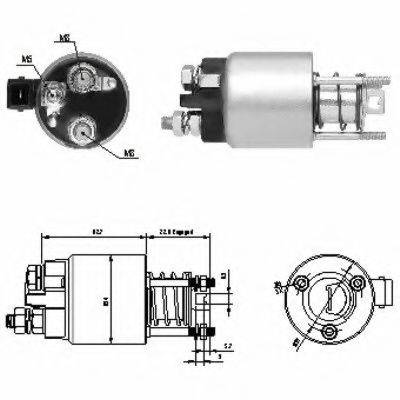 HOFFER 6646136 Тяговое реле, стартер