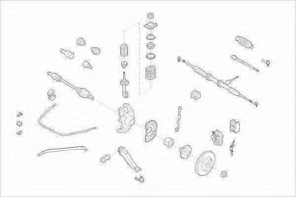 LEMFORDER OPELCORSAFL008 Рулевое управление; Подвеска колеса