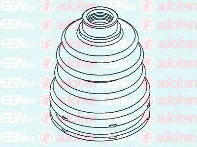 AUTOFREN SEINSA D8533 Комплект пылника, приводной вал