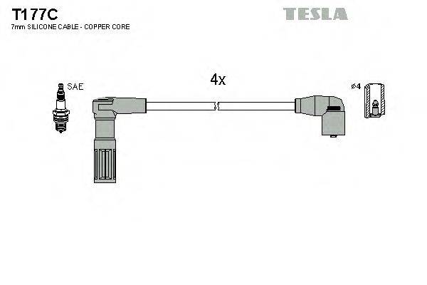 TESLA T177C Комплект проводов зажигания