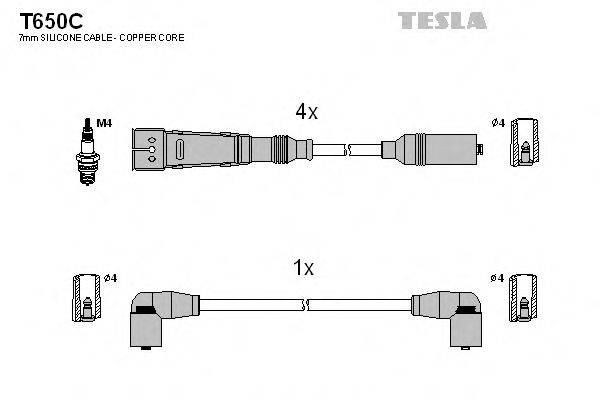 TESLA T650C Комплект проводов зажигания