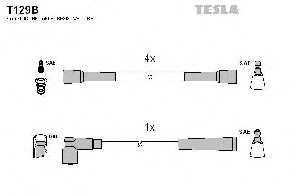 TESLA T129B Комплект проводов зажигания