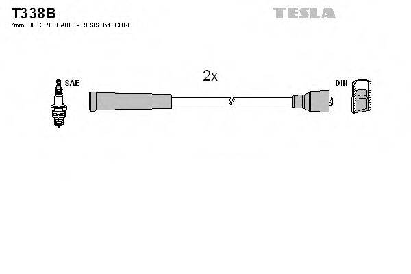 TESLA T338B Комплект проводов зажигания