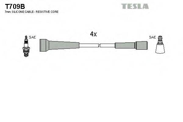 TESLA T709B Комплект проводов зажигания