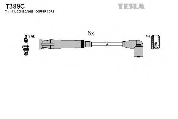 TESLA T389C Комплект проводов зажигания