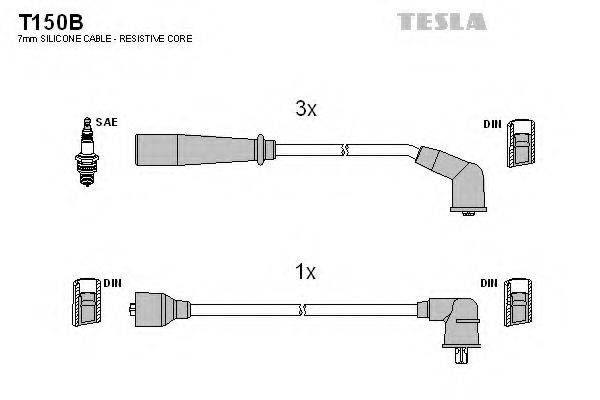 TESLA T150B Комплект проводов зажигания